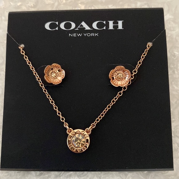 Coach necklace and earring set - Picture 3 of 3
